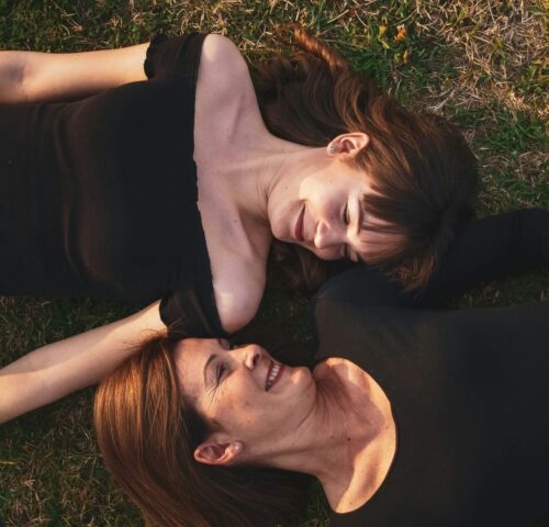 philadelphia mother and daughter smiling