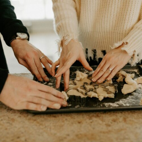 a calm philly couple cooking after relationship anxiety therapy