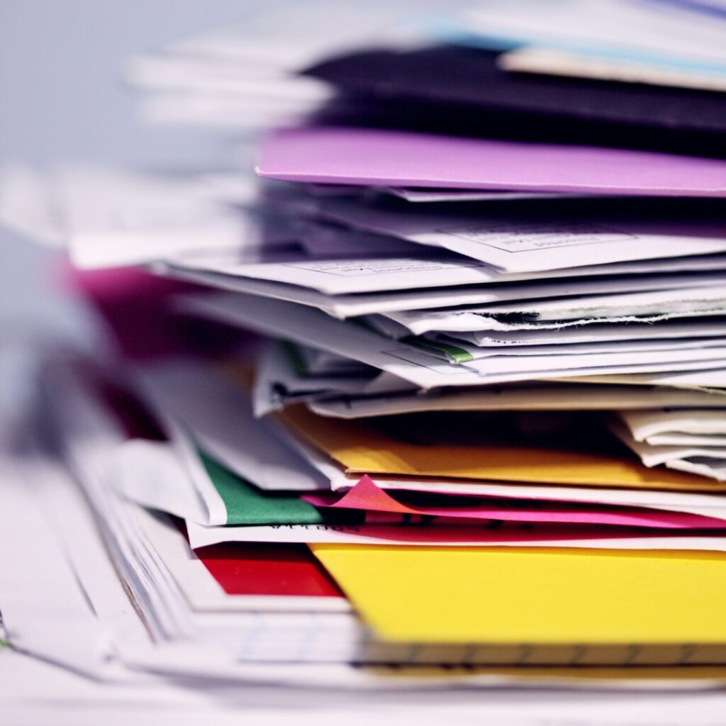 insurance documents piled high for sex therapy patient